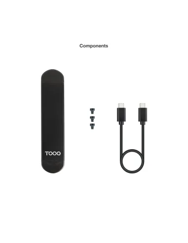 TooQ Caja Externa USB-C M + USB-A M para SSD M.2 NGFF NVMe, Negra