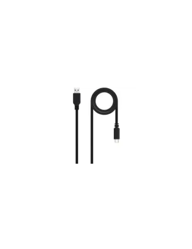 Cable USB 2.0 Nanocable 10.01.2101-L150/ USB Tipo-C Macho - USB Macho/ 480Mbps/ 1.5m/ Negro