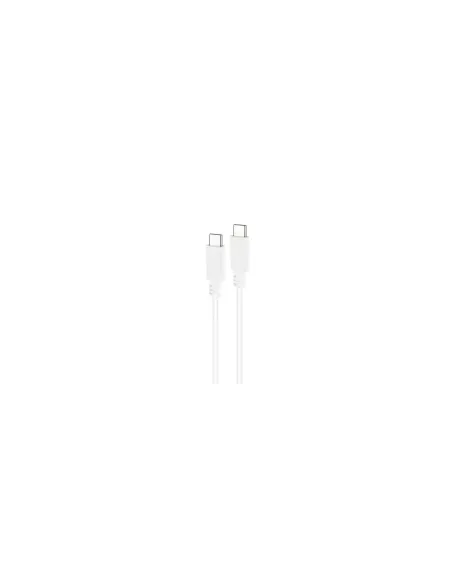 Cable USB 2.0 Tipo-C Nanocable 10.01.2301-L150-W/ USB Tipo-C Macho - USB Tipo-C Macho/ 480Mbps/ 1.5m/ Blanco