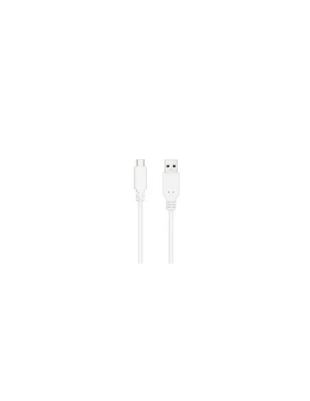 Cable USB 3.1 Tipo-C Nanocable 10.01.4001-L150-W/ USB Tipo-C Macho - USB Macho/ 10Gbps/ 1.5m/ Blanco