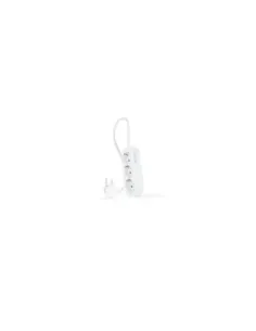 Regleta Nanocable 10.38.0003-NS/ 3 Tomas de Corriente/ Cable 1.4m/ Blanca
