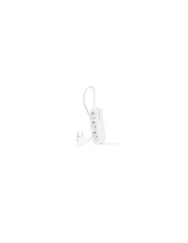 Regleta Nanocable 10.38.0003-NS/ 3 Tomas de Corriente/ Cable 1.4m/ Blanca