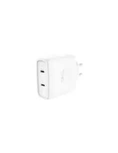 Cargador de Pared GaN Trust Maxo 65W 25526/ 2xUSB Tipo-C/ Incluye Cable USB Tipo-C/ 65W