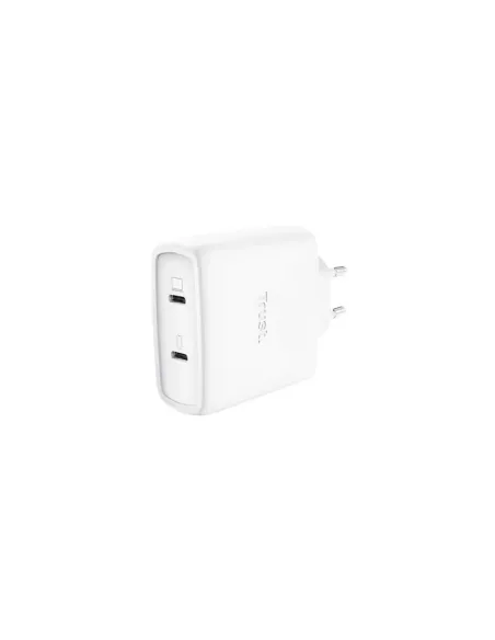 Cargador de Pared GaN Trust Maxo 65W 25526/ 2xUSB Tipo-C/ Incluye Cable USB Tipo-C/ 65W