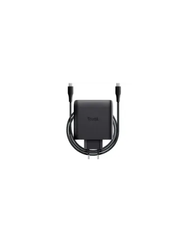 Cargador de Pared GaN Trust Maxo 100W/ 2xUSB Tipo-C/Incluye Cable USB Tipo-C/ 100W