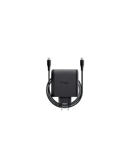Cargador de Pared GaN Trust Maxo 100W/ 2xUSB Tipo-C/Incluye Cable USB Tipo-C/ 100W