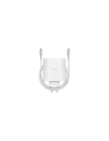 Cargador de Pared GaN Trust Maxo 100W/ 2xUSB Tipo-C/ Incluye Cable USB Tipo-C/ 100W