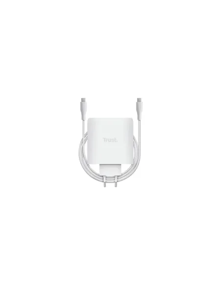 Cargador de Pared GaN Trust Maxo 100W/ 2xUSB Tipo-C/ Incluye Cable USB Tipo-C/ 100W