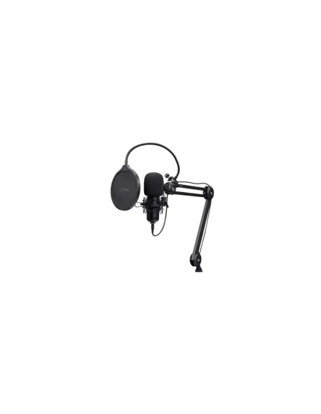 Micrófono Gaming Trust Gaming GXT 270 Emita II+ 25770/ USB/ Negro