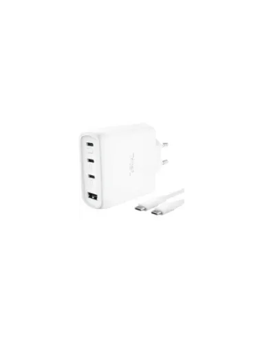 Cargador de Pared GaN Trust Maxo 65W 26068/ 3xUSB Tipo-C/ 1xUSB/ Incluye Cable USB Tipo-C/ 65W