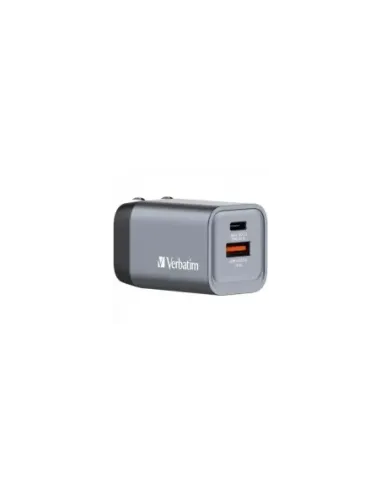 Cargador de Pared Universal GaN para Viaje Verbatim GNC-35/ 1xUSB Tipo-C/ 1xUSB/ 35W