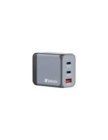 Cargador de Pared Universal GaN para Viaje Verbatim GNC-65/ 2xUSB Tipo-C/ 1xUSB/ 65W