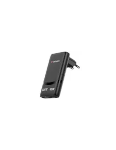 Cargador de Pared GaN Verbatim Fold 'n' Go/ 2xUSB Tipo-C/ 65W