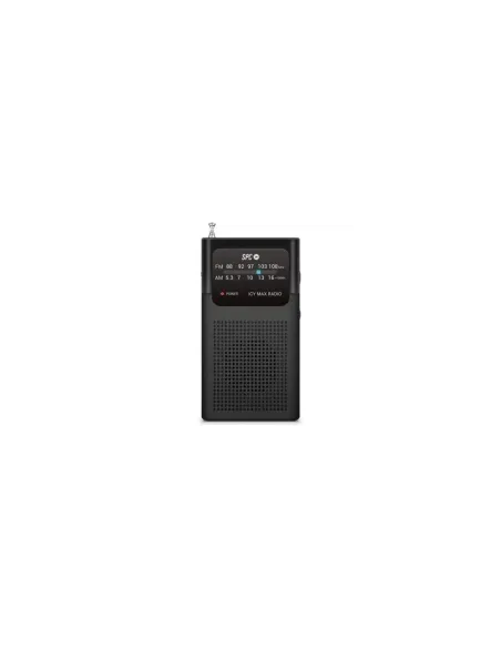 Radio Portátil SPC ICY Max/ a Pilas/ Negra