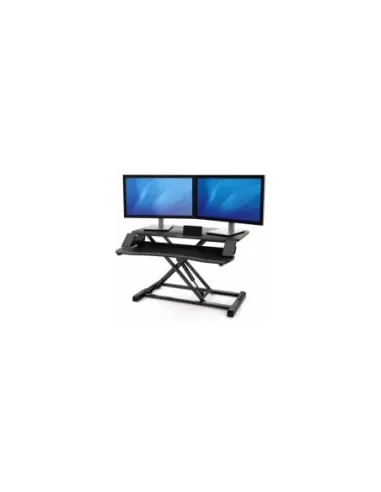Soporte de Sobremesa Elevable Fellowes Sit-Stand Lotus Corsivo/ hasta 15kg/ Negro