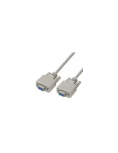 Cable Serie RS232 Aisens A112-0066/ DB9 Hembra - DB9 Hembra/ Hasta 0.15W/ 1.6Mbps/ 1.8m/ Beige