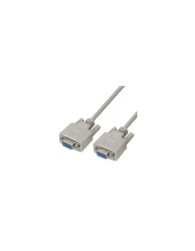 Cable Serie RS232 Aisens A112-0066/ DB9 Hembra - DB9 Hembra/ Hasta 0.15W/ 1.6Mbps/ 1.8m/ Beige