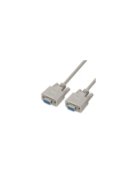 Cable Serie RS232 Aisens A112-0066/ DB9 Hembra - DB9 Hembra/ Hasta 0.15W/ 1.6Mbps/ 1.8m/ Beige