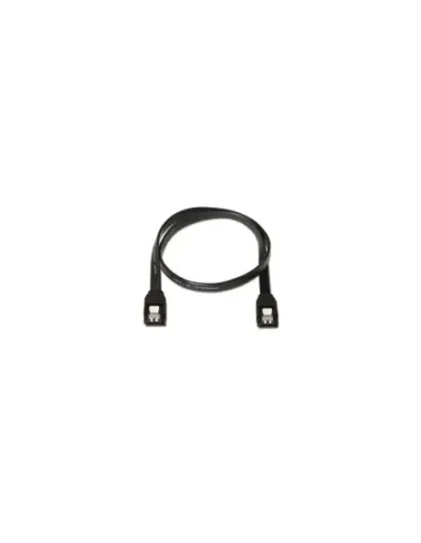 Cable SATA III Aisens A130-0157/ SATA Hembra - SATA Hembra/ Hasta 0.1W/ 768Mbps/ 50cm/ Negro