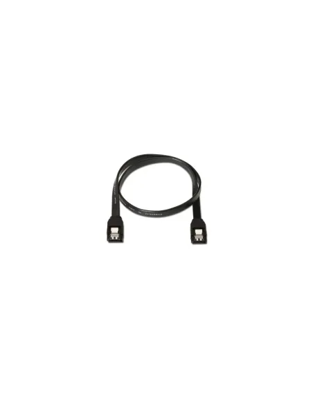 Cable SATA III Aisens A130-0157/ SATA Hembra - SATA Hembra/ Hasta 0.1W/ 768Mbps/ 50cm/ Negro