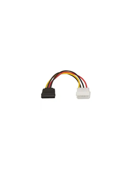 Cable Alimentación SATA Aisens A131-0158/ Molex 4 PIN Macho - SATA Hembra/ Hasta 54W/ 16cm
