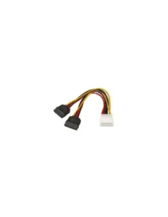 Cable Duplicador de Alimentación Aisens A131-0161/ Molex 4 PIN Macho - 2x SATA Hembra/ Hasta 54W/ 20cm