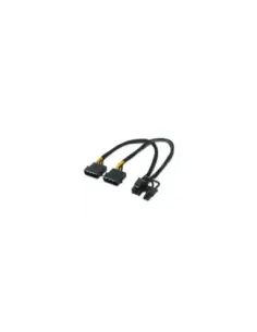Cable Alimentación Tarjeta Gráfica Aisens A131-0165/ 2x Molex Macho - Molex 6+2 PIN Macho/ Hasta 54W/ 20cm