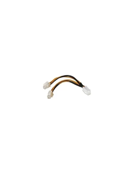 Cable Alimentación para Microprocesador Aisens A131-0166/ Molex 4+4 PIN Macho - Molex 4 PIN Hembra/ Hasta 54W/ 15cm