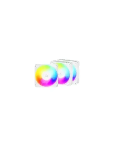 Pack de 3 Ventilador Arctic P12 Pro Reverse A-RGB/ 12cm/ Blanco