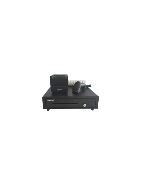 Pack para TPV Approx appPOSPACK4180-2D/ Cajón Portamonedas + Impresora Térmica de Tickets + Lector de Códigos + Rollos Térmicos