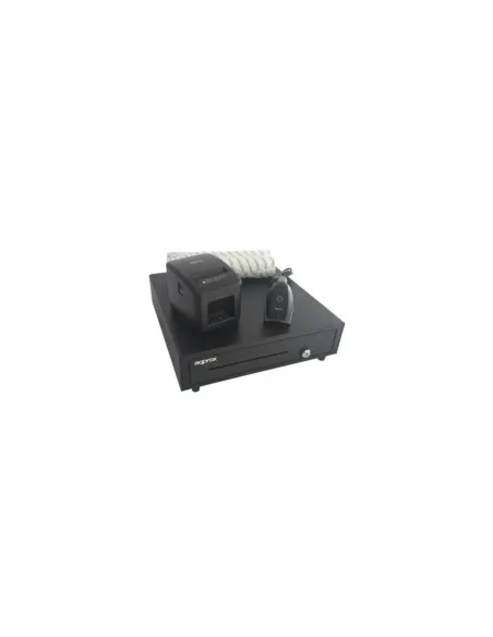 Pack Approx appPOSPACK4180LAN-2D Cajón Portamonedas/ Impresora Térmica/ Lector de Códigos y Rollos Térmicos