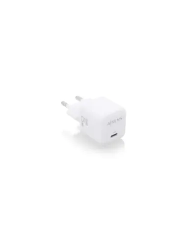 Cargador de Pared GaN Aisens ASCH-25W1P012-W/ 1xUSB Tipo-C/ 25W