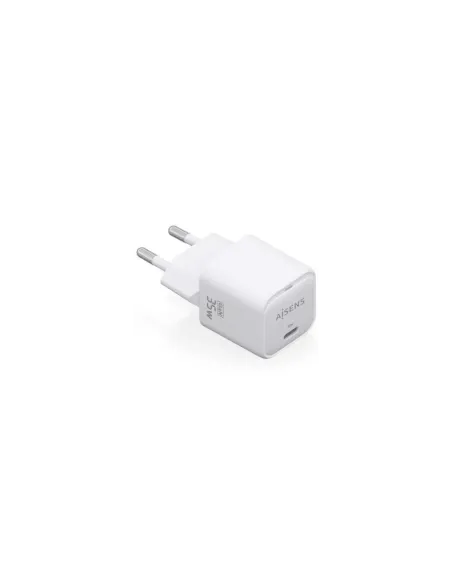 Cargador de Pared GaN Aisens ASCH-35W1P022-W/ 1xUSB Tipo-C/ 35W