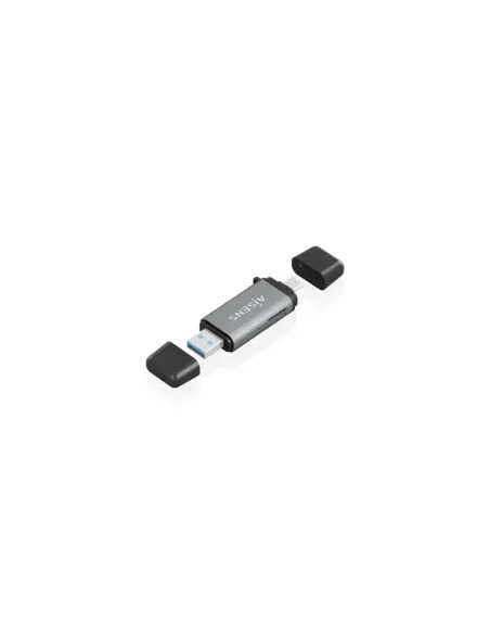 Lector de Tarjetas Externo Aisens ASCR-2AC11-GR/ USB 3.1