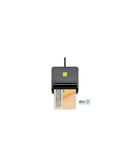 Lector de DNI Aisens ASCR-SN01-BK/ USB 2.0/ Negro