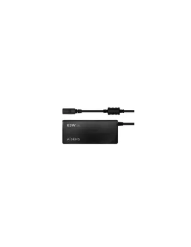 Cargador de Portátil Aisens ASLC-65WAUTO-BK/ 65W/ 1xUSB QC3.0/ Automático/ 9 Conectores/ Voltaje 18.5-20V