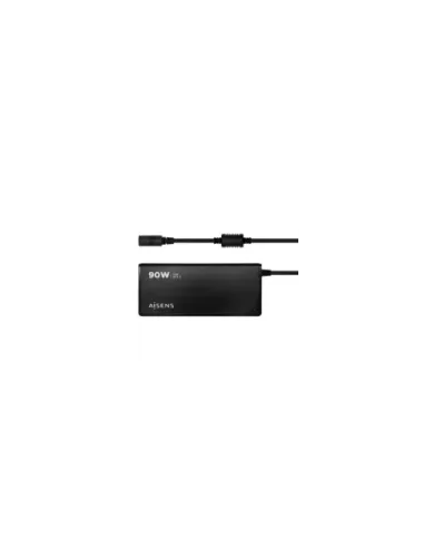 Cargador de Portátil Aisens ASLC-90WAUTO-BK/ 1xUSB/ 90W/ Automático/ 12 Conectores/ Voltaje 15-20V