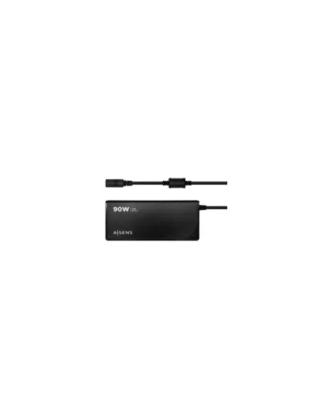 Cargador de Portátil Aisens ASLC-90WAUTO-BK/ 1xUSB/ 90W/ Automático/ 12 Conectores/ Voltaje 15-20V