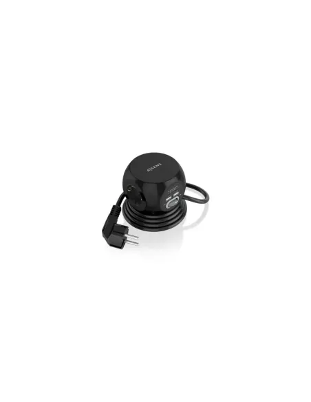 Regleta con Interruptor Aisens ASPS-2A2C05-BK/ 3 Tomas de Corriente/ 2 USB Tipo-C/ 2 USB/ Cable 1.4m/ Negro