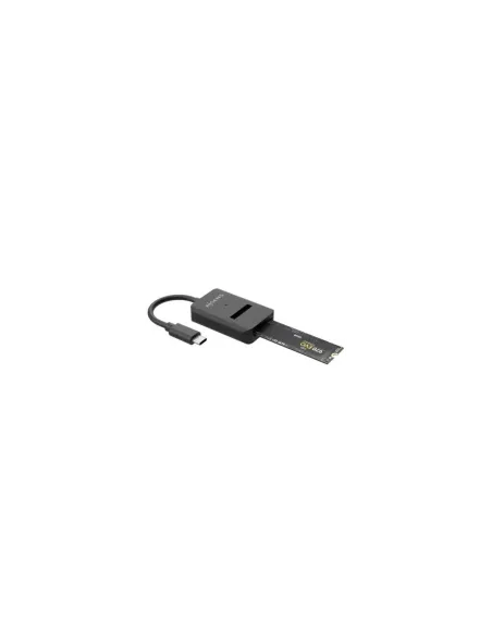 Dock USB Tipo-C para SSD M2 SATA/NVMe Aisens ASUC-M2D011-BK/ Negro
