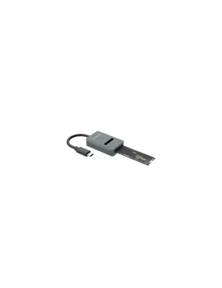 Dock USB Tipo-C para SSD M2 SATA/NVMe Aisens ASUC-M2D012-GR/ Gris