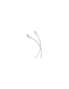 Cable USB 2.0 Tipo-C 3A Xiaomi Braided/ USB Tipo-C Macho - USB Tipo-C Macho/ Hasta 60W/ 480Mbps/ 1m/ Blanco