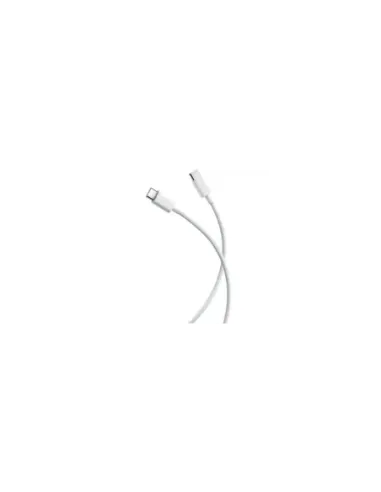Cable USB 2.0 Tipo-C 3A Xiaomi Braided/ USB Tipo-C Macho - USB Tipo-C Macho/ Hasta 60W/ 480Mbps/ 1m/ Blanco