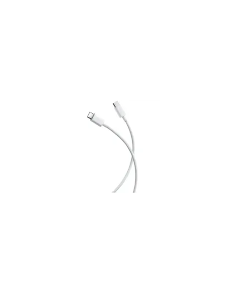 Cable USB 2.0 Tipo-C 3A Xiaomi Braided/ USB Tipo-C Macho - USB Tipo-C Macho/ Hasta 60W/ 480Mbps/ 1m/ Blanco