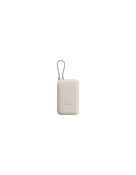 Powerbank 10000mAh Xiaomi Power Bank Integrated Cable/ 22.5W/ Beige/ Incluye Cable USB Tipo-C