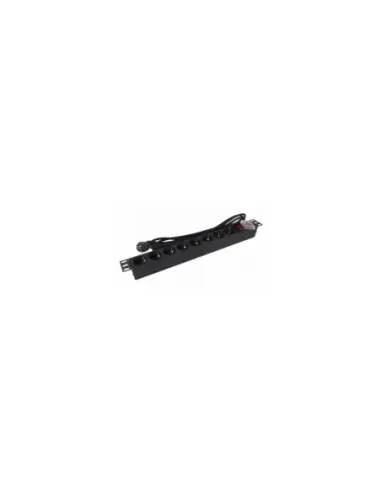 Regleta con Interruptor Phasak BNS 1520/ 8 Tomas de Corriente/ Cable 3m/ Negro
