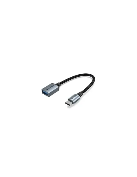 Cable USB 2.0 Tipo-C Vention CCXHB/ USB Tipo-C Macho - USB Hembra/ 15cm