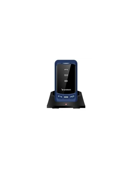 Teléfono Móvil Sunstech CELT25BL para Personas Mayores/ Azul