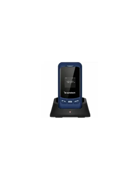 Teléfono Móvil Sunstech CELT26 para Personas Mayores/ Azul