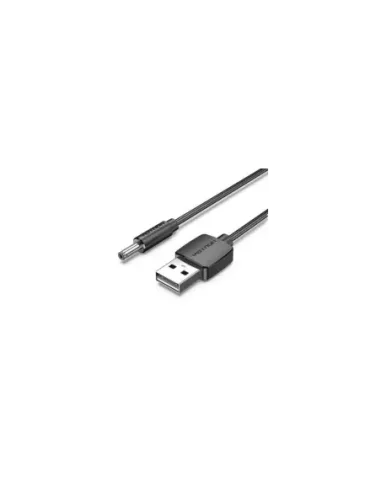 Cable Alimentación Vention CEXBF/ USB Macho - DC 3.5mm Macho/ 1m/ Negro
